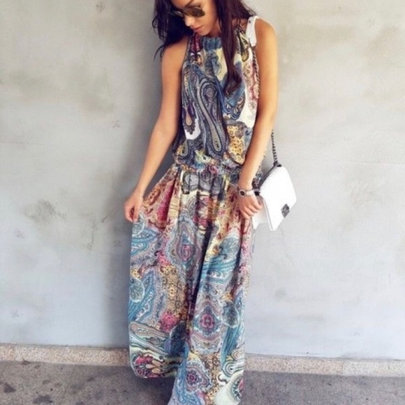 Kar’s Boutique Dresses & Skirts - Bohemian Colorful Print Maxi